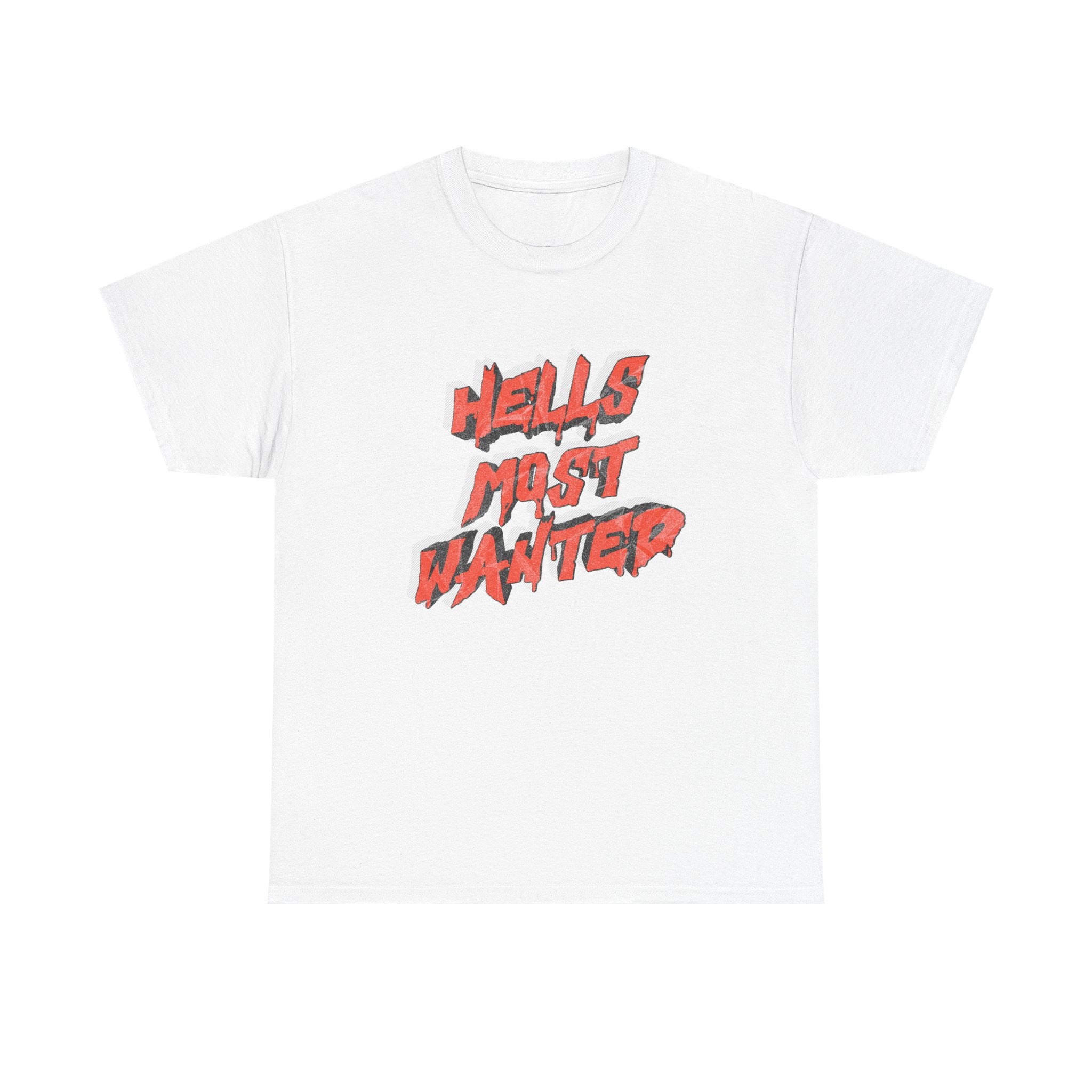 T-Shirt — "Hell's Most Wanted" Retro Red Graphic Tee