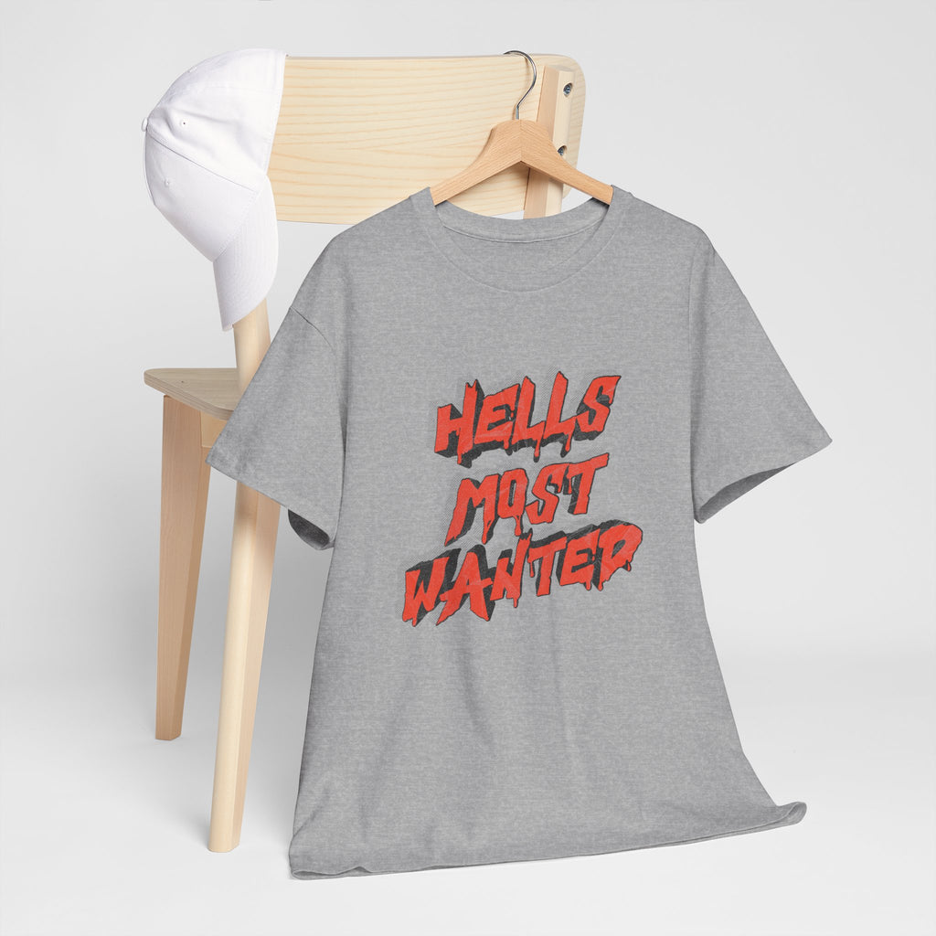 T-Shirt — "Hell's Most Wanted" Retro Red Graphic Tee