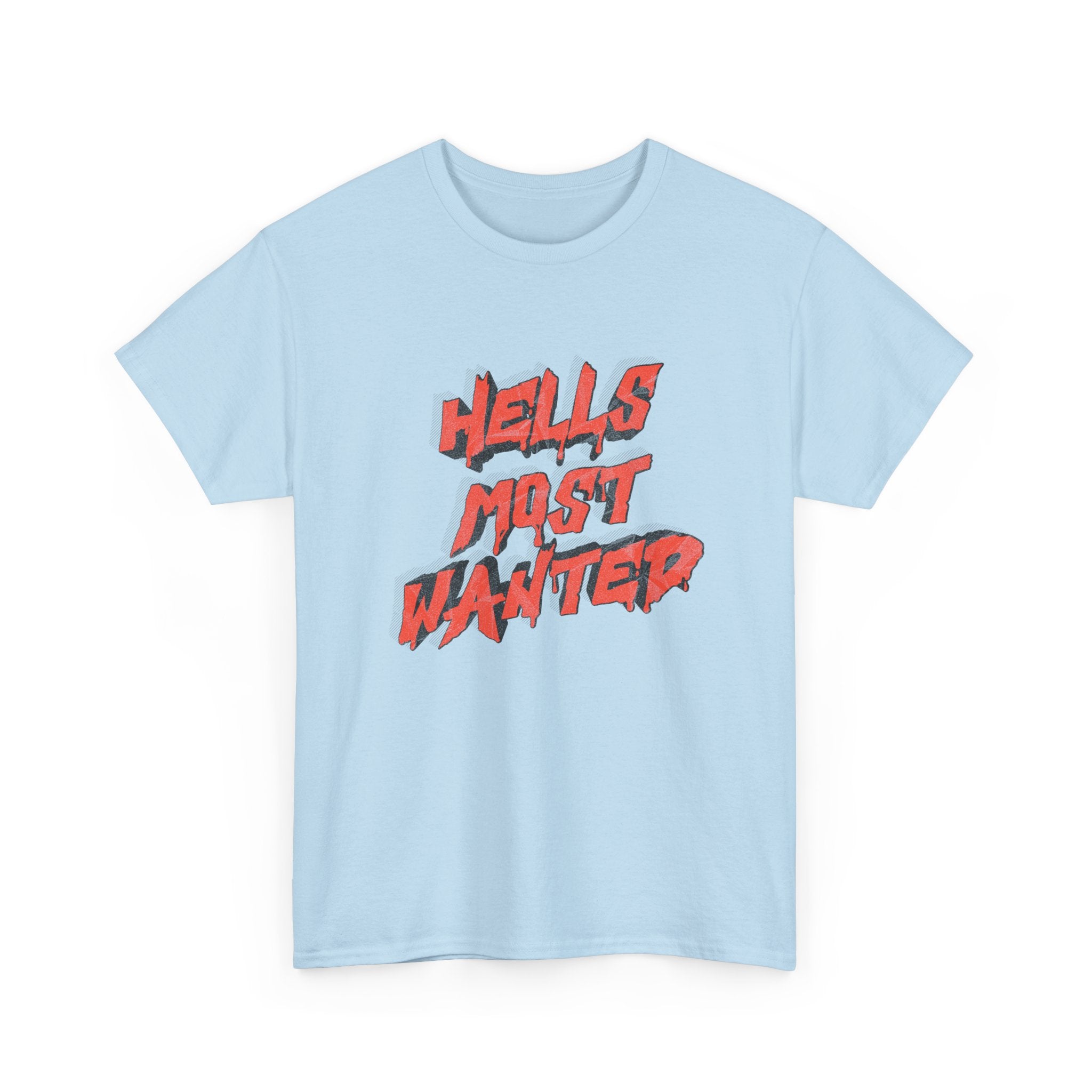 T-Shirt — "Hell's Most Wanted" Retro Red Graphic Tee