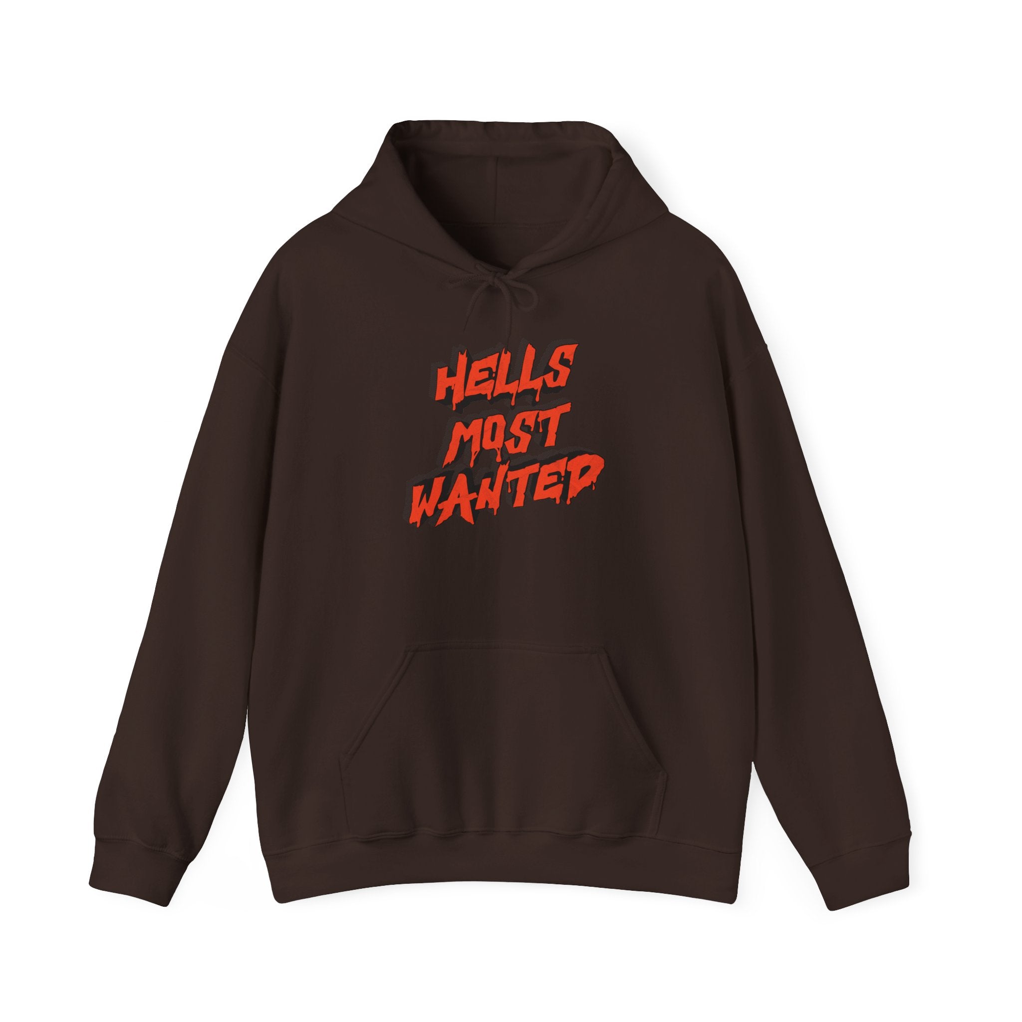 Hoodie — "Hell's Most Wanted" Retro Red Graphic Pullover