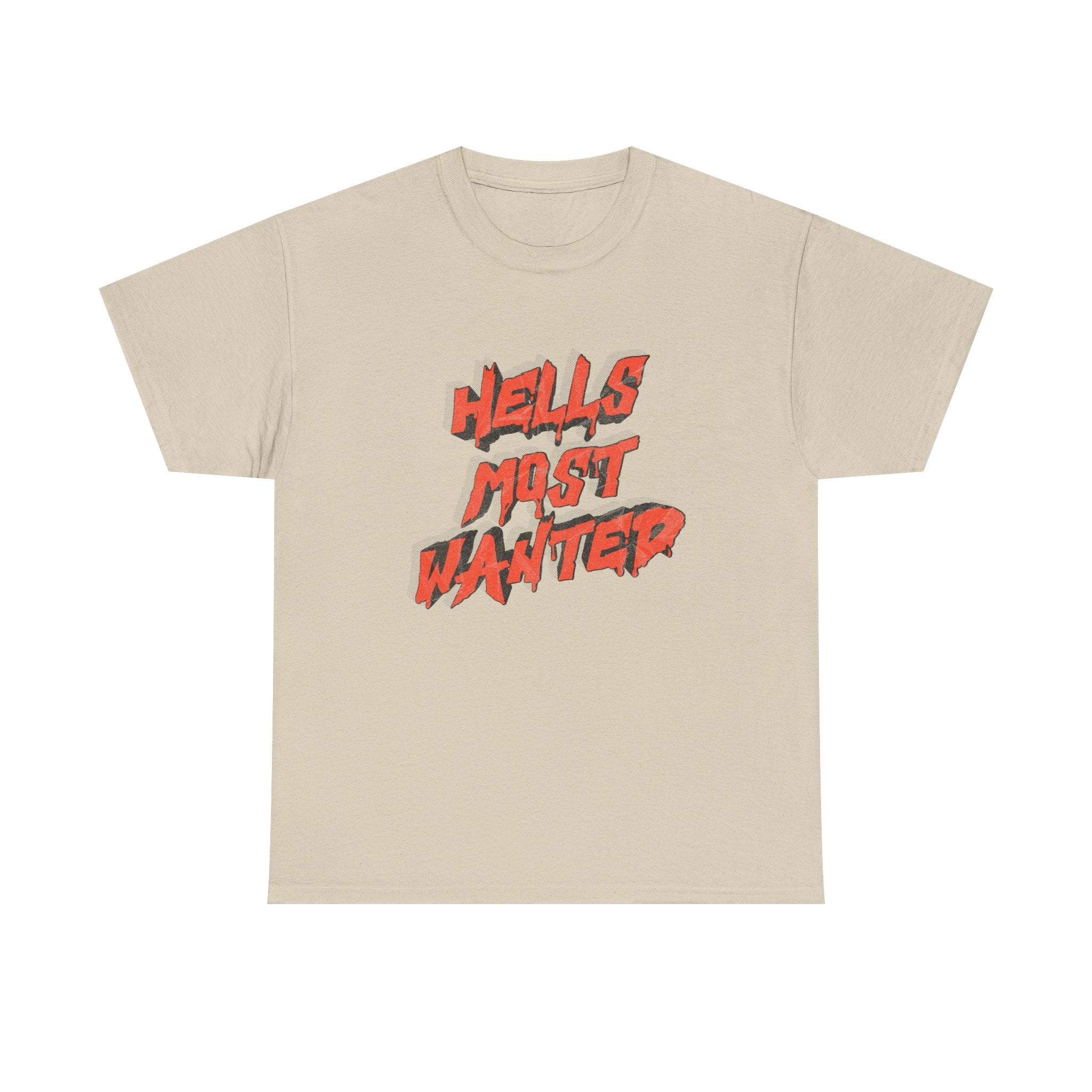 T-Shirt — "Hell's Most Wanted" Retro Red Graphic Tee