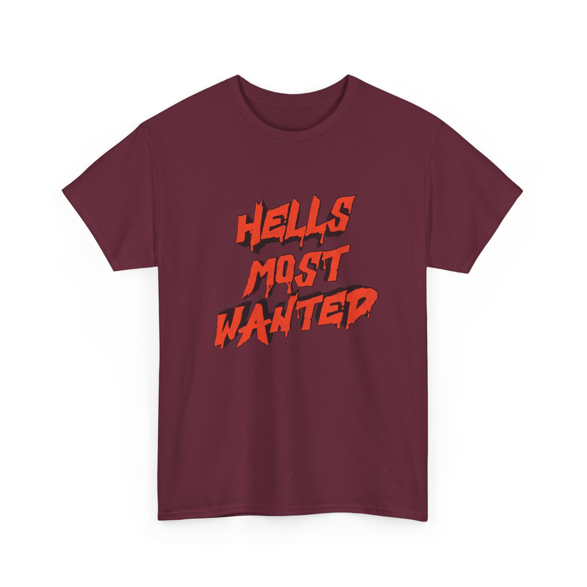 T-Shirt — "Hell's Most Wanted" Retro Red Graphic Tee