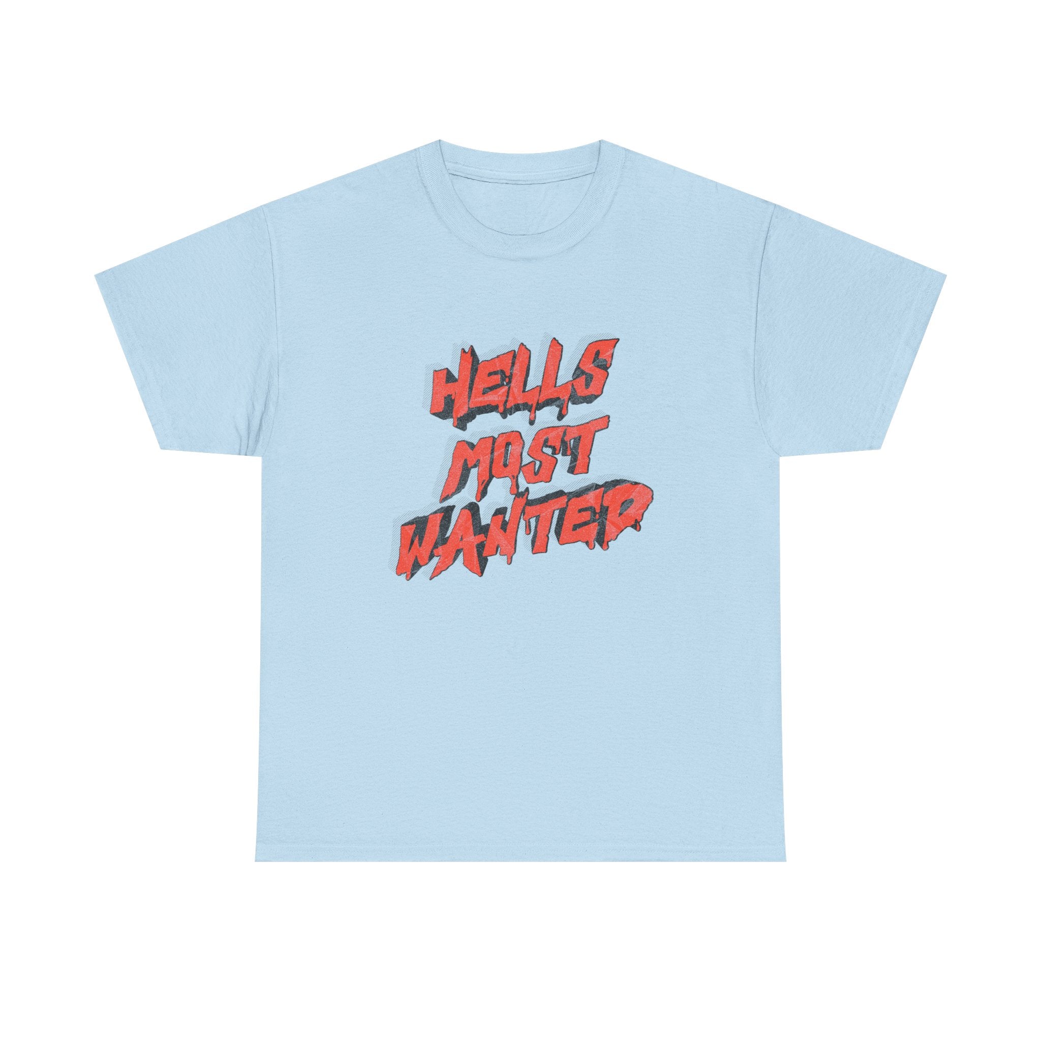 T-Shirt — "Hell's Most Wanted" Retro Red Graphic Tee