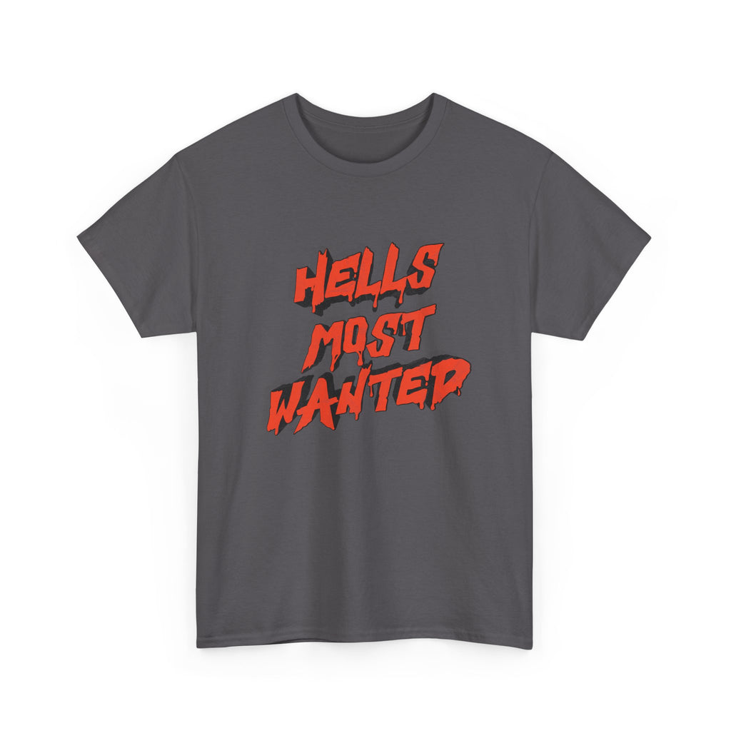 T-Shirt — "Hell's Most Wanted" Retro Red Graphic Tee