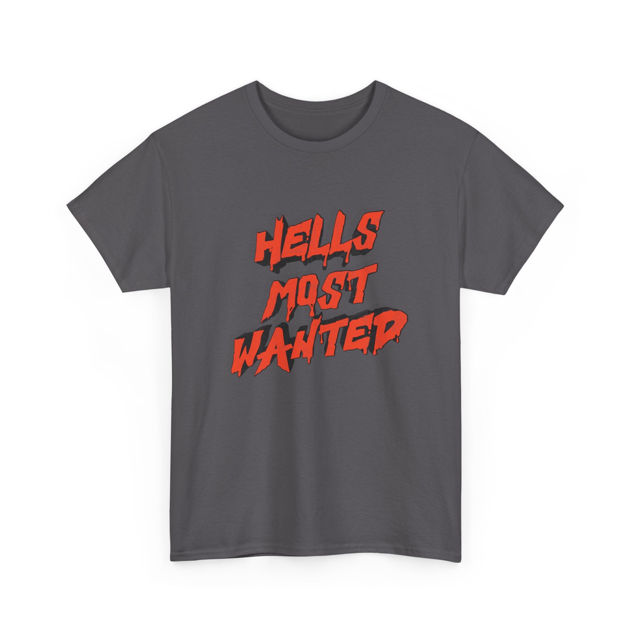 T-Shirt — "Hell's Most Wanted" Retro Red Graphic Tee