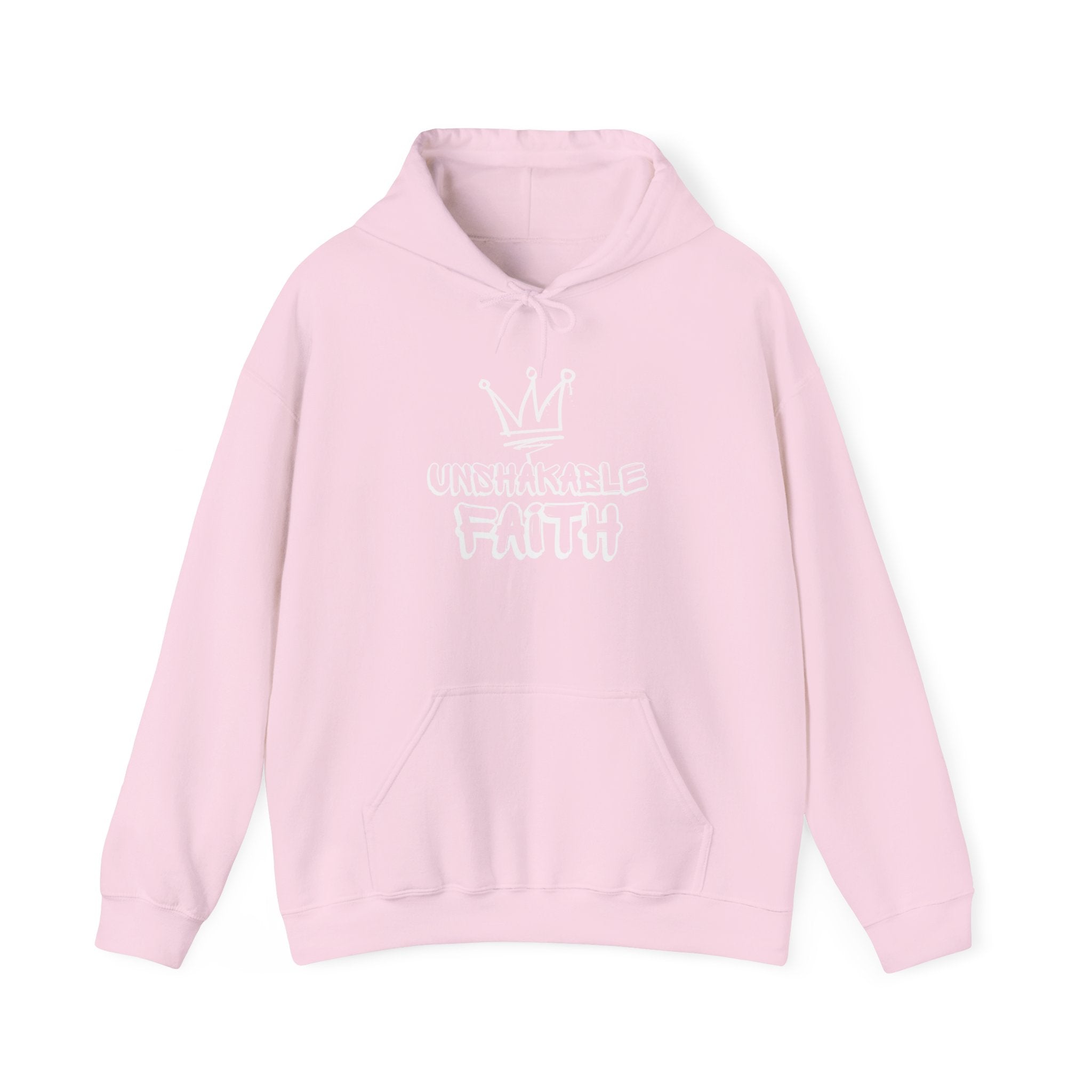 Unshakable Faith Hoodie — Crown Graphic Christian Sweatshirt