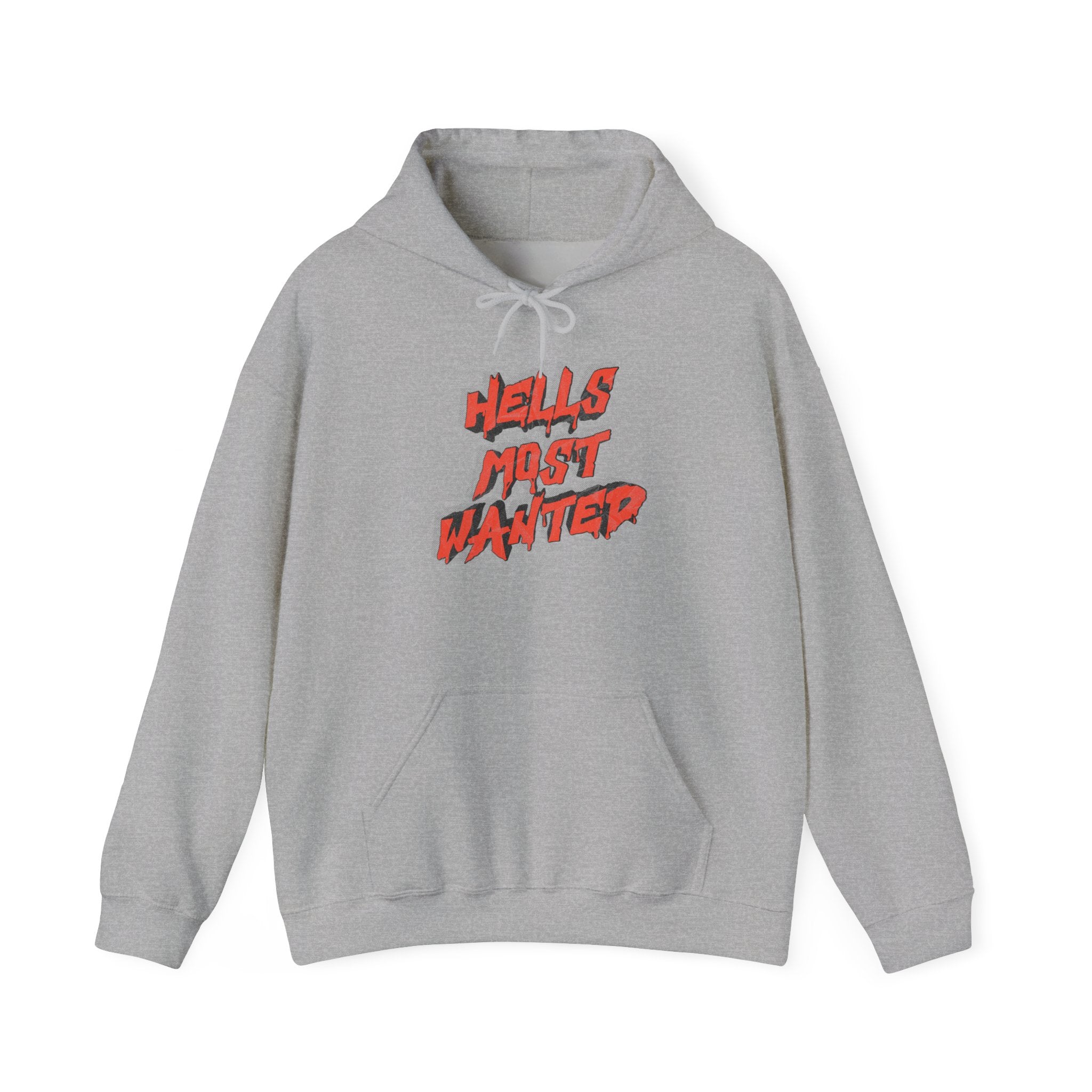 Hoodie — "Hell's Most Wanted" Retro Red Graphic Pullover