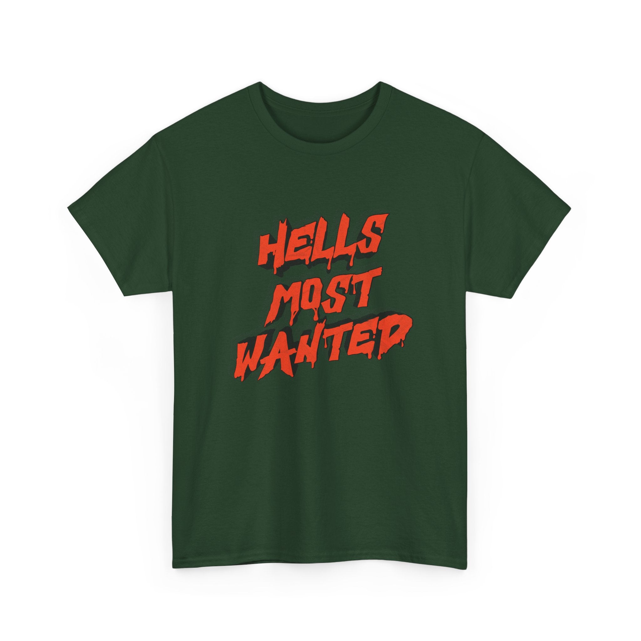 T-Shirt — "Hell's Most Wanted" Retro Red Graphic Tee