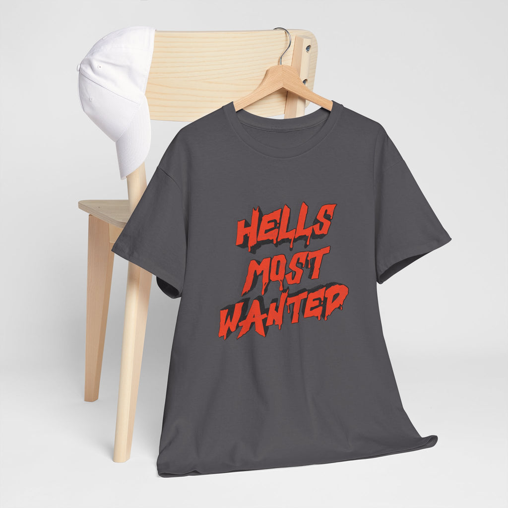 T-Shirt — "Hell's Most Wanted" Retro Red Graphic Tee