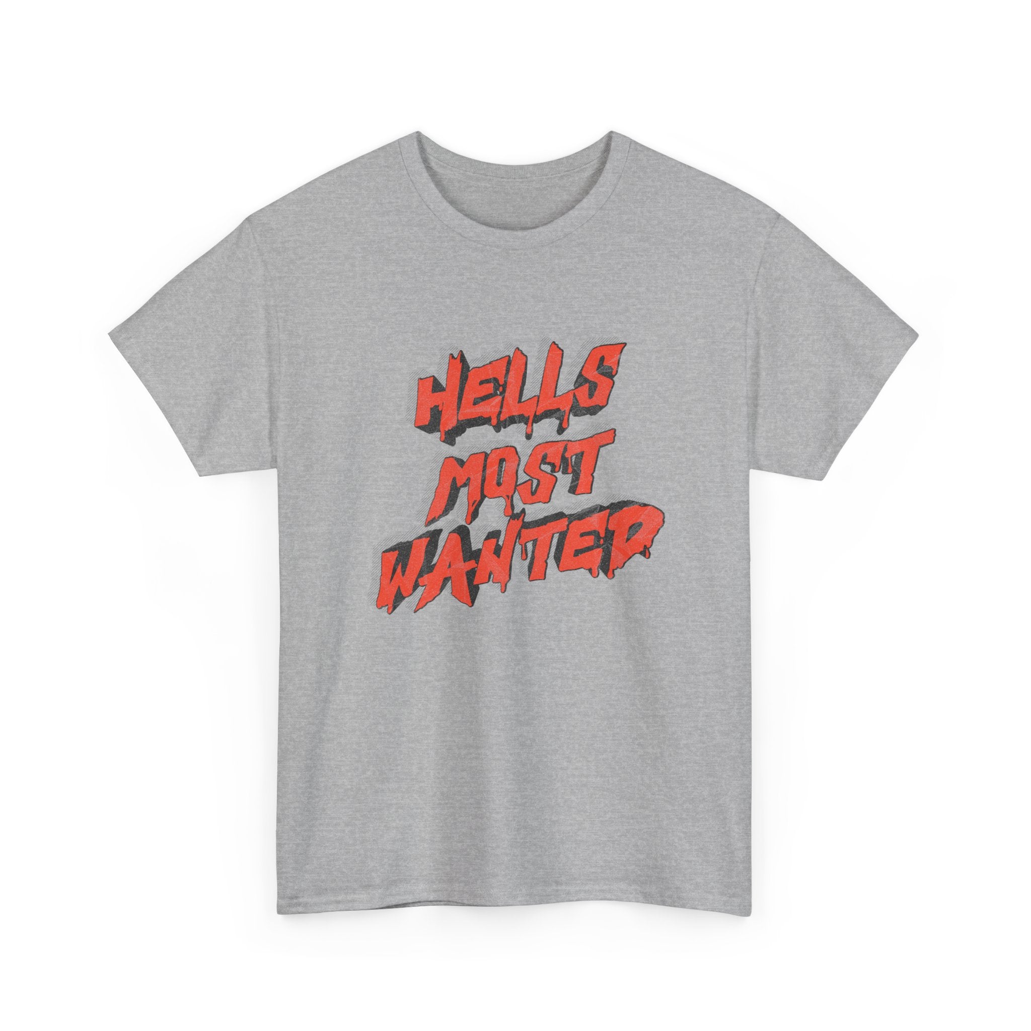 T-Shirt — "Hell's Most Wanted" Retro Red Graphic Tee