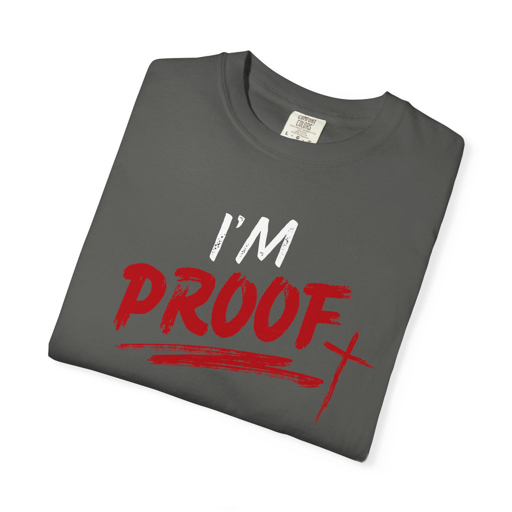 Proof Graphic T-Shirt — Bold Red Brushstroke Design