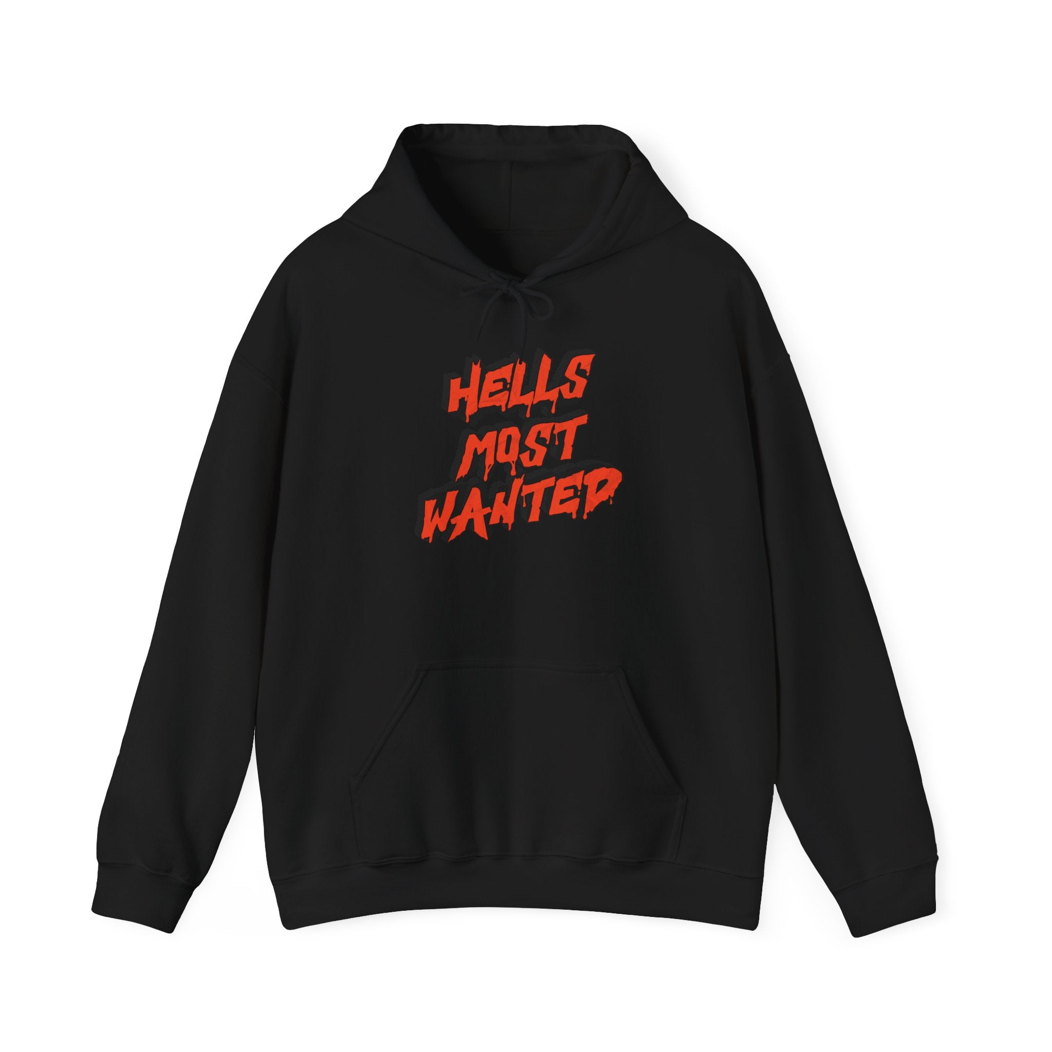 Hoodie — "Hell's Most Wanted" Retro Red Graphic Pullover