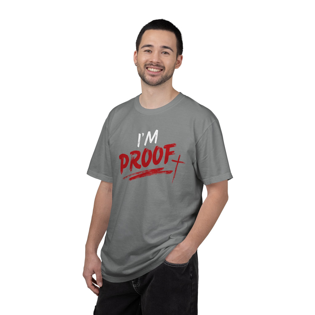 Proof Graphic T-Shirt — Bold Red Brushstroke Design