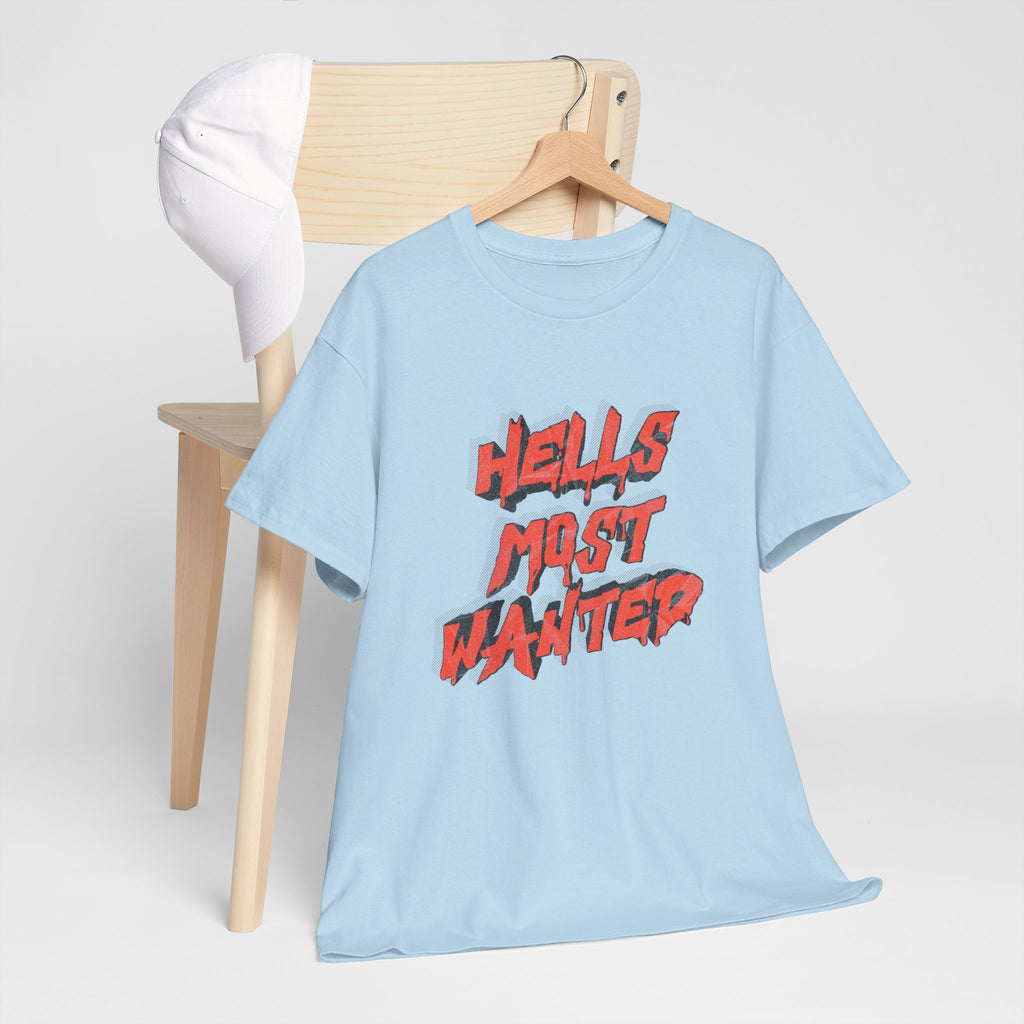 T-Shirt — "Hell's Most Wanted" Retro Red Graphic Tee