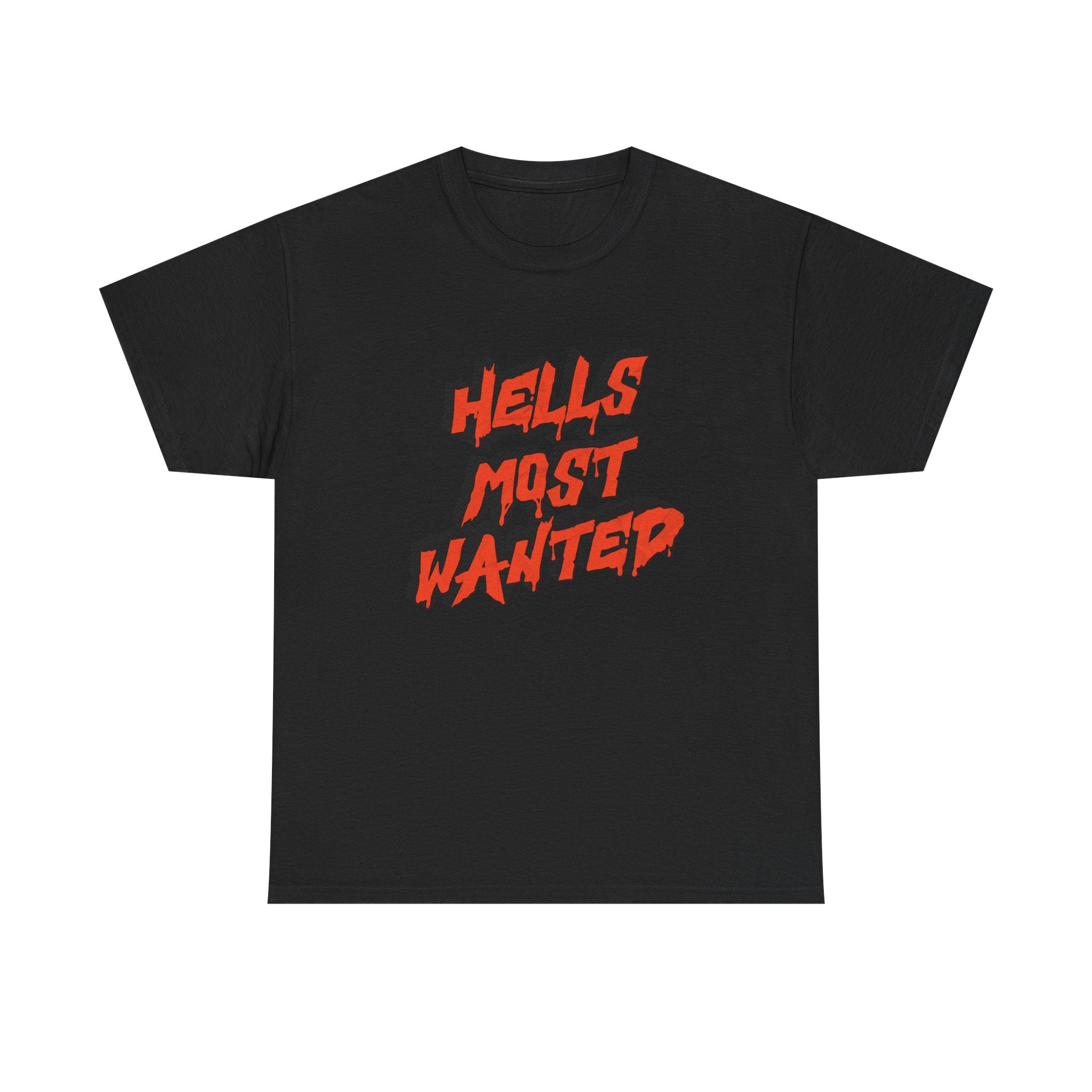 T-Shirt — "Hell's Most Wanted" Retro Red Graphic Tee