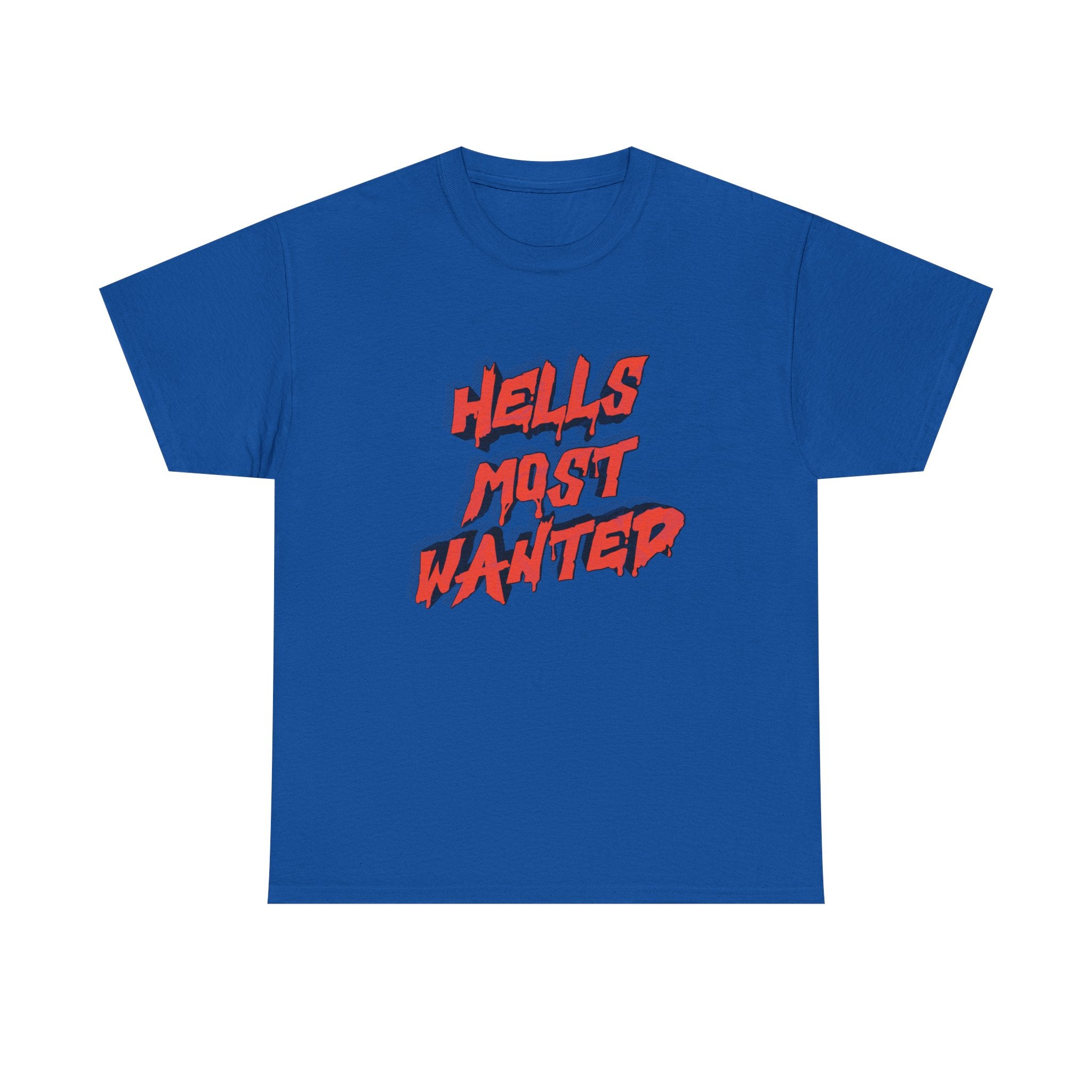 T-Shirt — "Hell's Most Wanted" Retro Red Graphic Tee