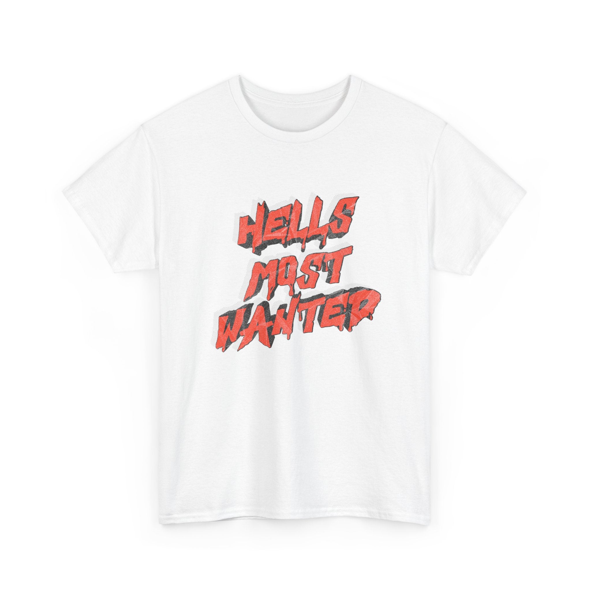 T-Shirt — "Hell's Most Wanted" Retro Red Graphic Tee