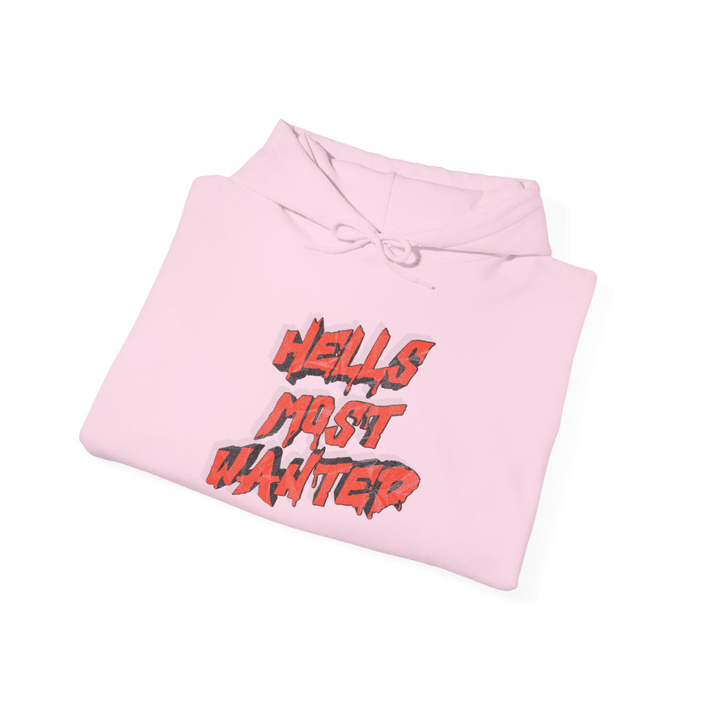 Hoodie — "Hell's Most Wanted" Retro Red Graphic Pullover