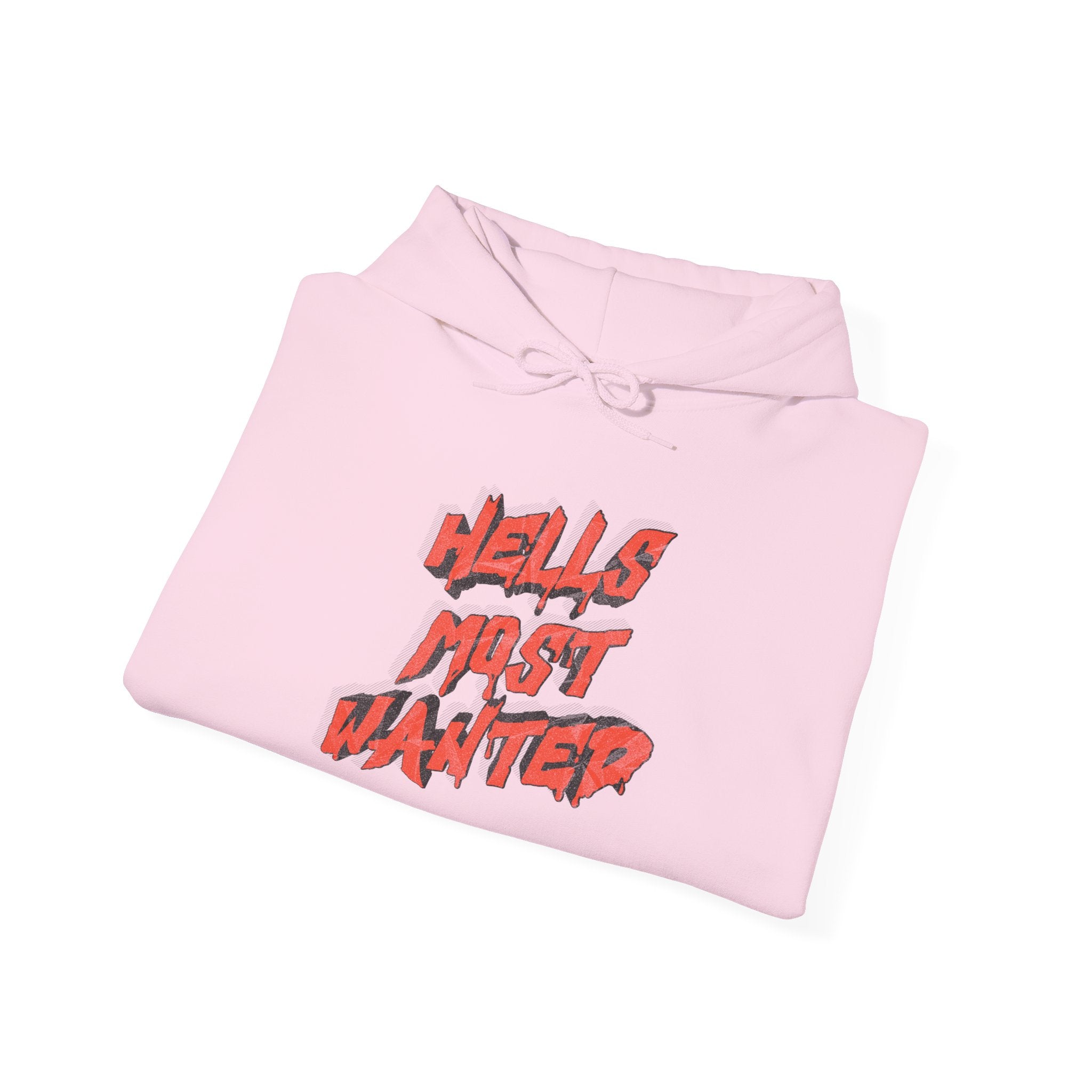 Hoodie — "Hell's Most Wanted" Retro Red Graphic Pullover