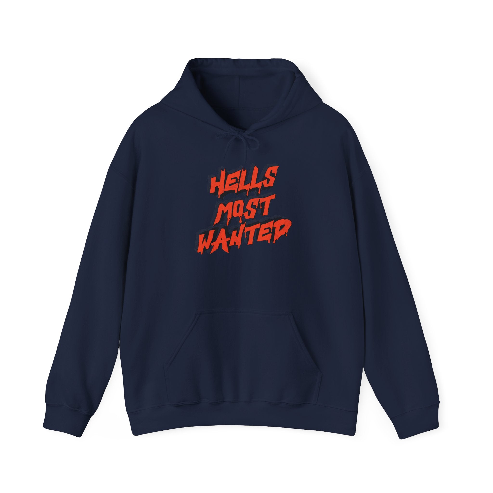 Hoodie — "Hell's Most Wanted" Retro Red Graphic Pullover