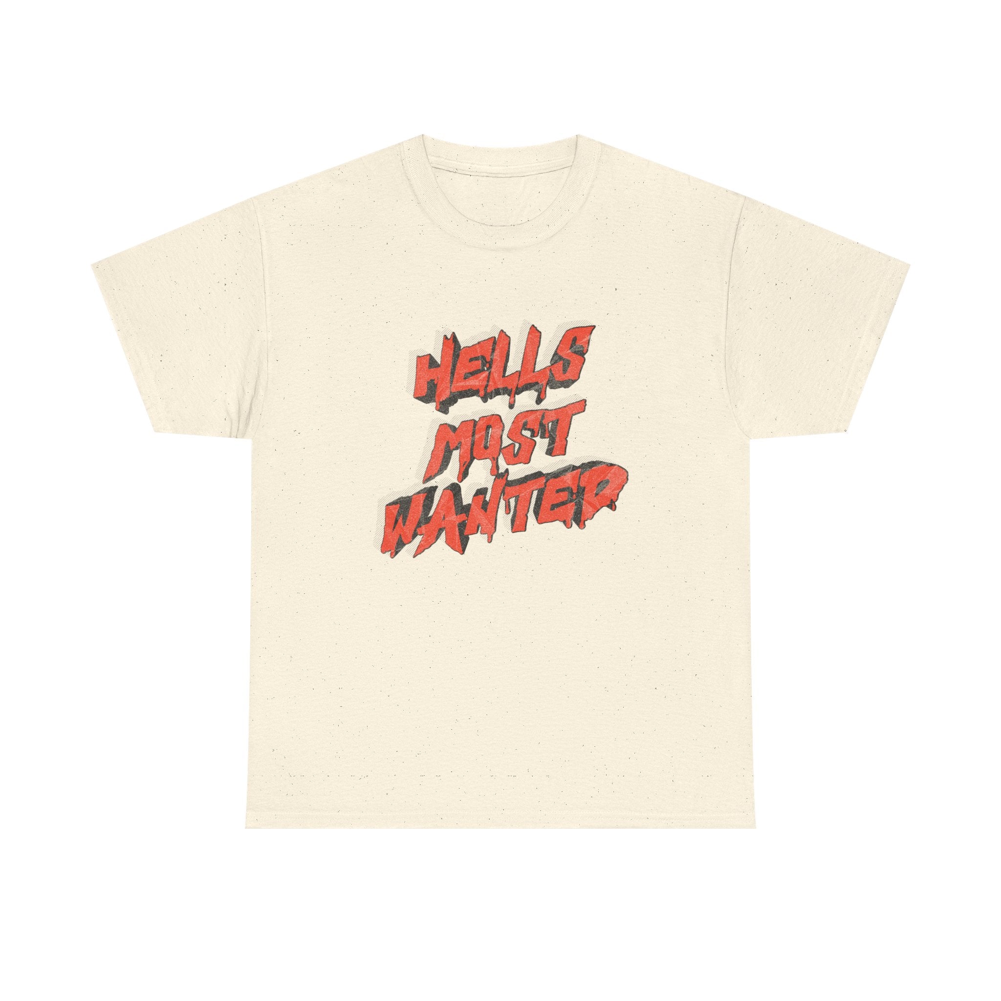 T-Shirt — "Hell's Most Wanted" Retro Red Graphic Tee