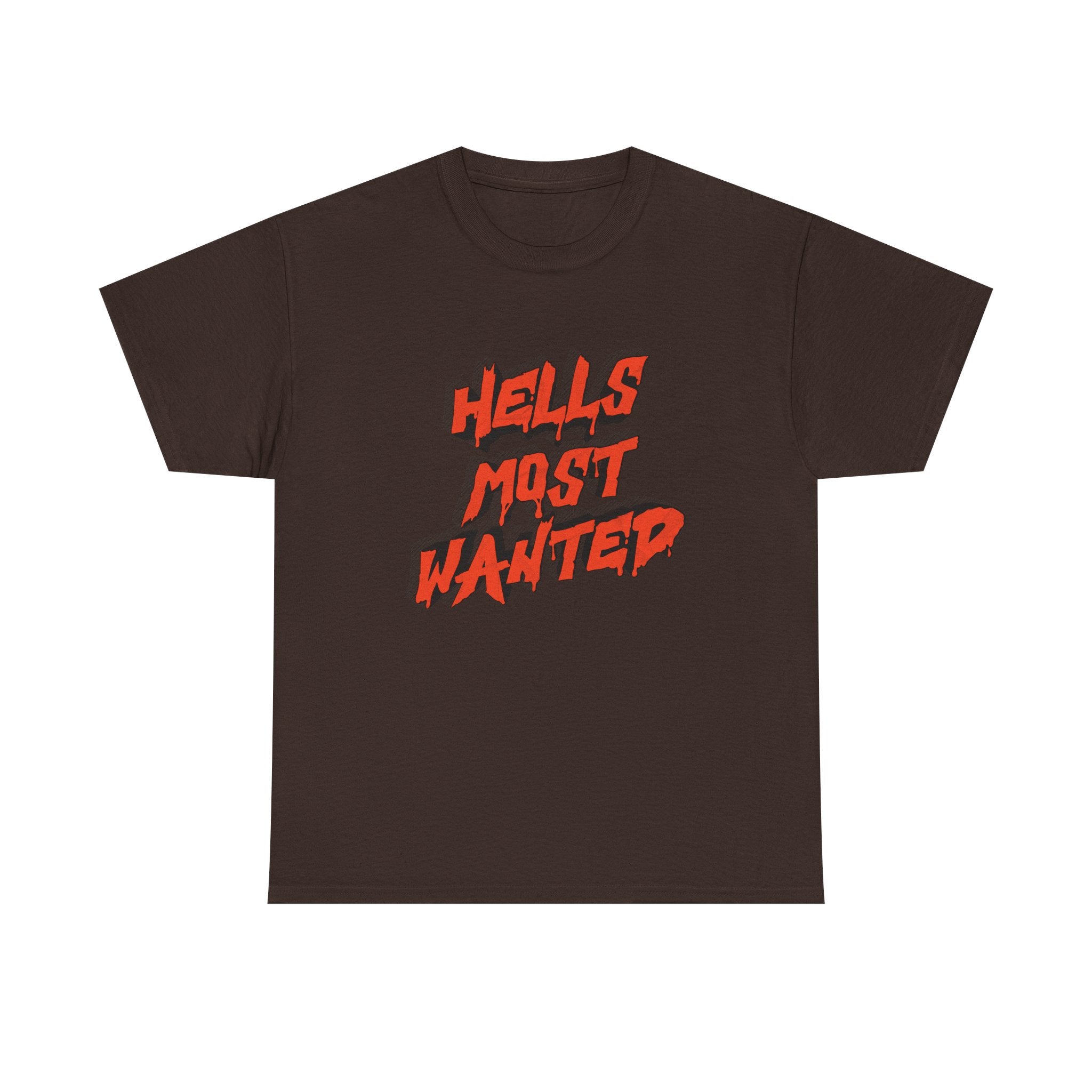 T-Shirt — "Hell's Most Wanted" Retro Red Graphic Tee