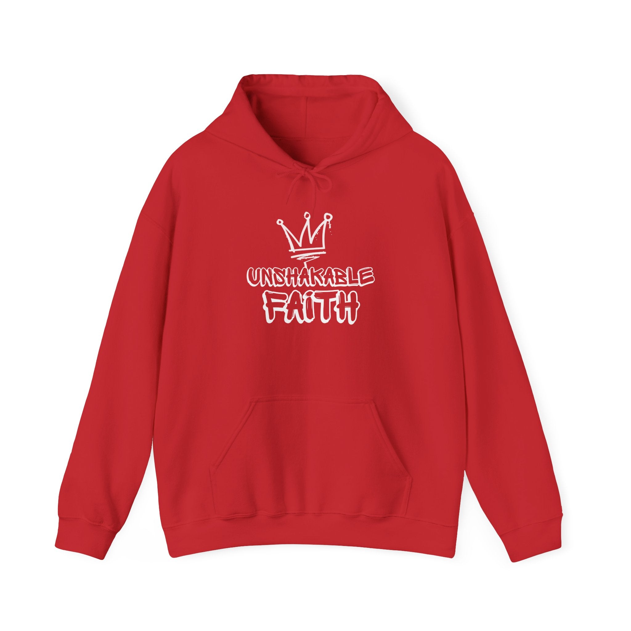 Unshakable Faith Hoodie — Crown Graphic Christian Sweatshirt