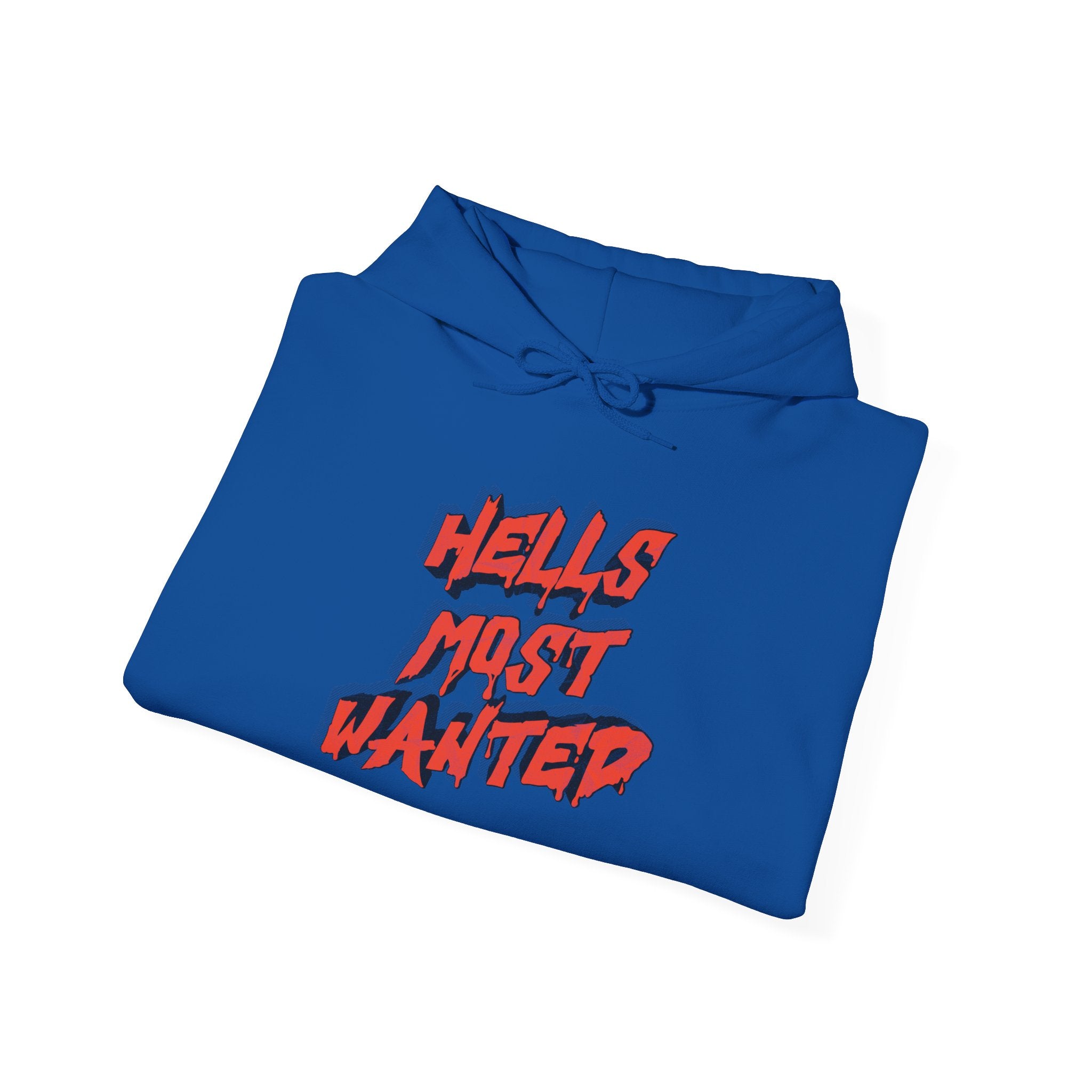 Hoodie — "Hell's Most Wanted" Retro Red Graphic Pullover