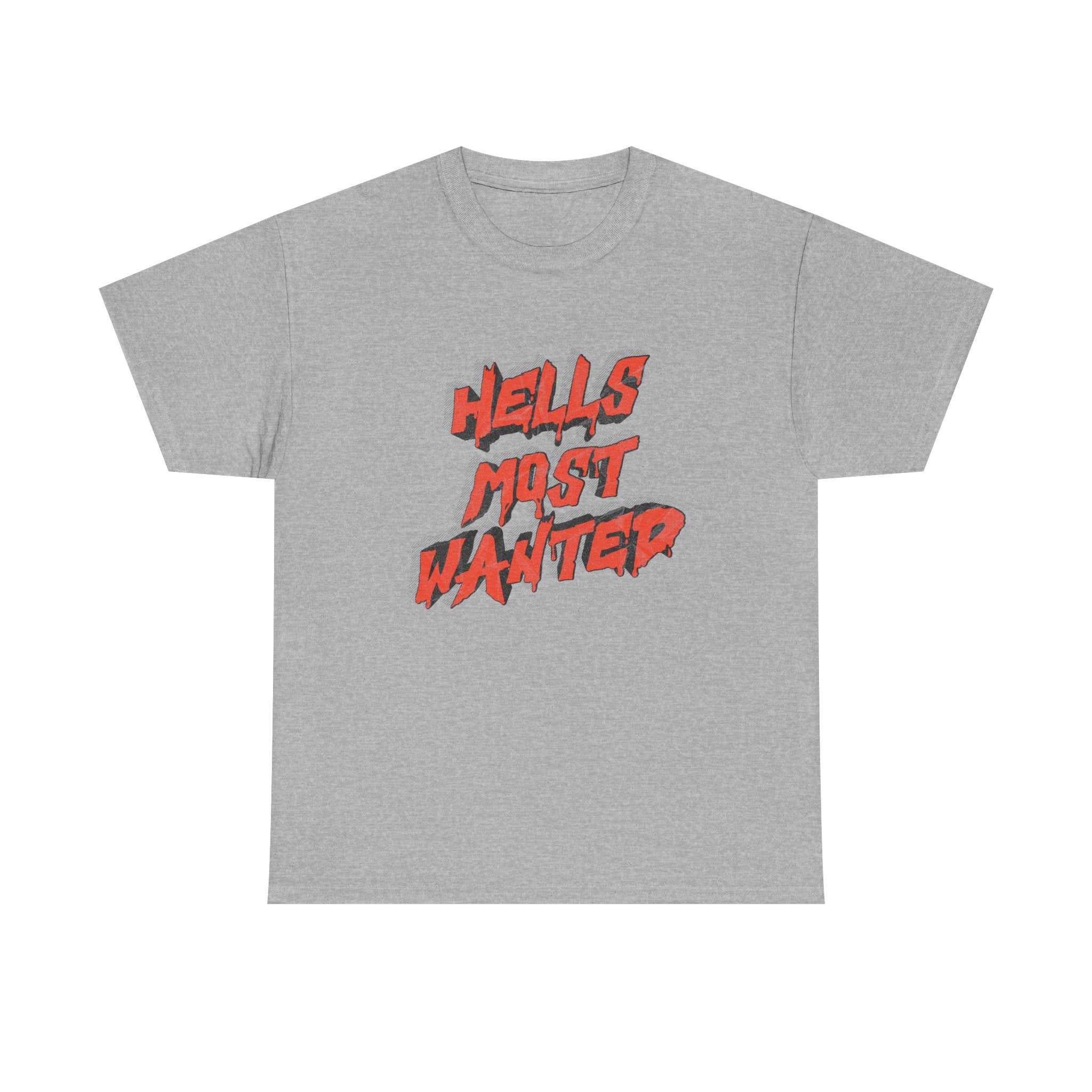 T-Shirt — "Hell's Most Wanted" Retro Red Graphic Tee