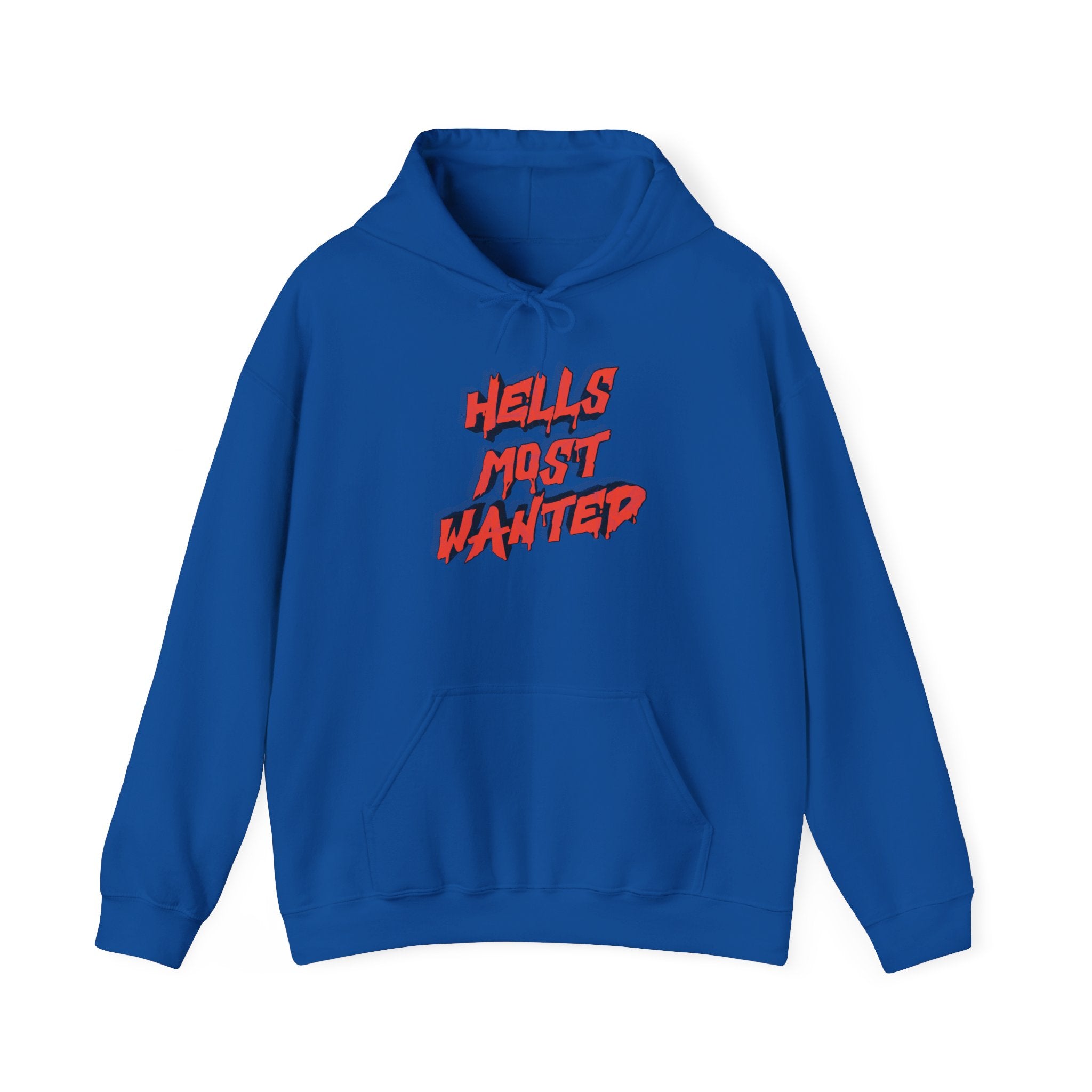 Hoodie — "Hell's Most Wanted" Retro Red Graphic Pullover