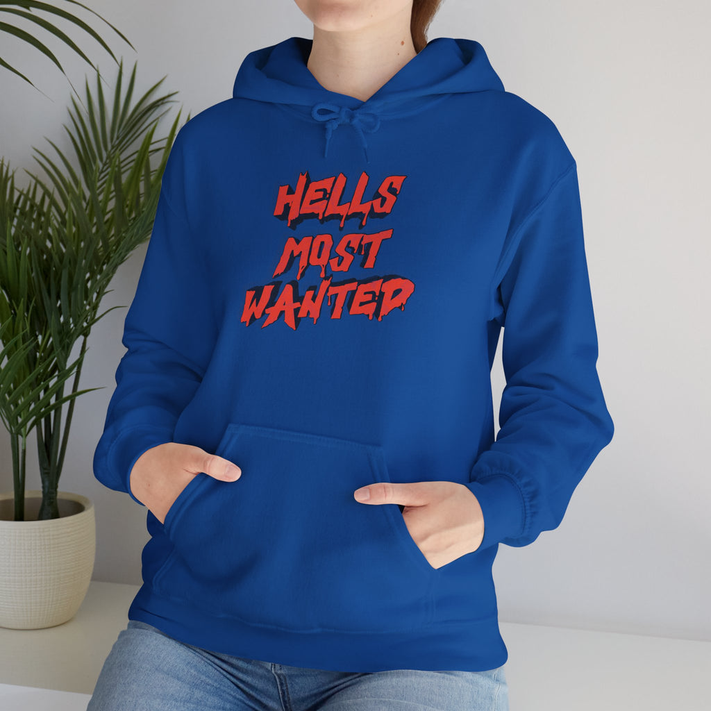 Hoodie — "Hell's Most Wanted" Retro Red Graphic Pullover