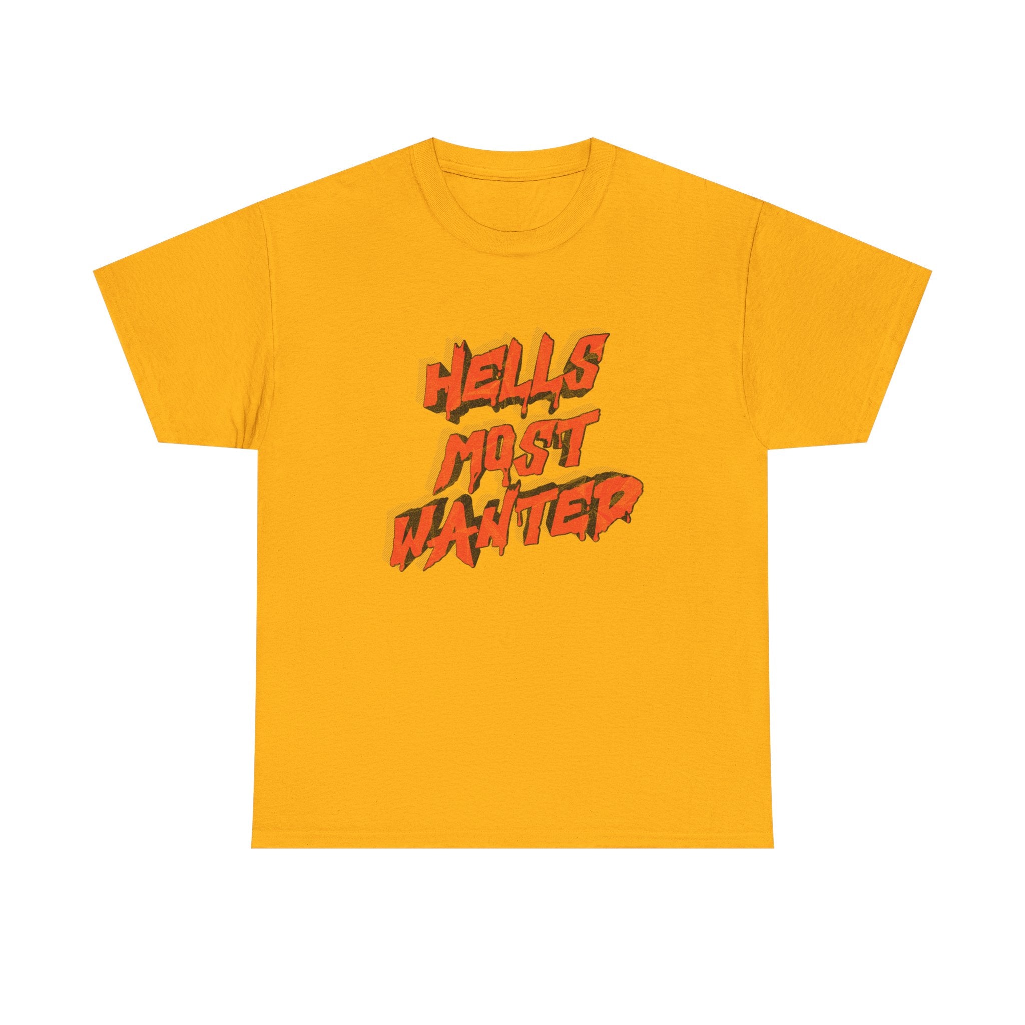 T-Shirt — "Hell's Most Wanted" Retro Red Graphic Tee