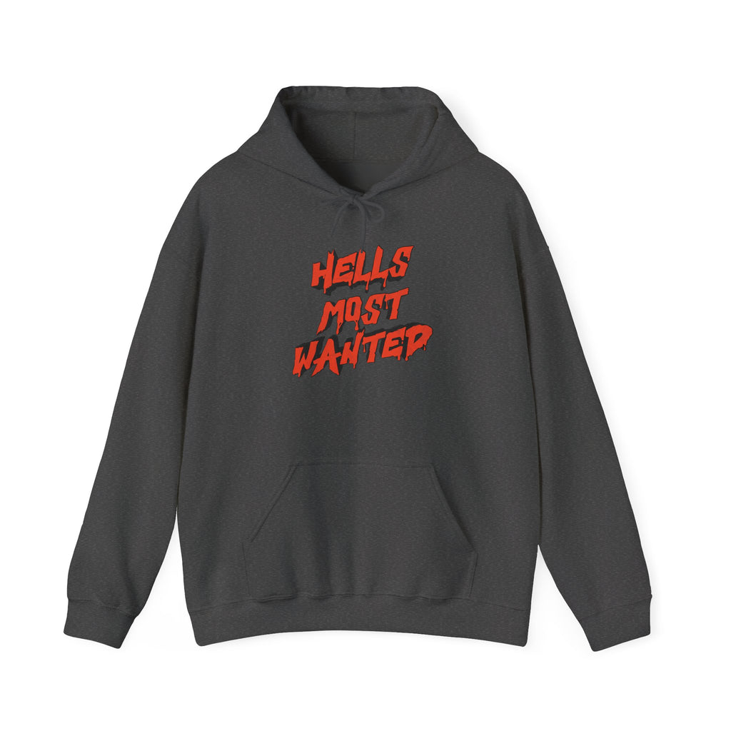 Hoodie — "Hell's Most Wanted" Retro Red Graphic Pullover