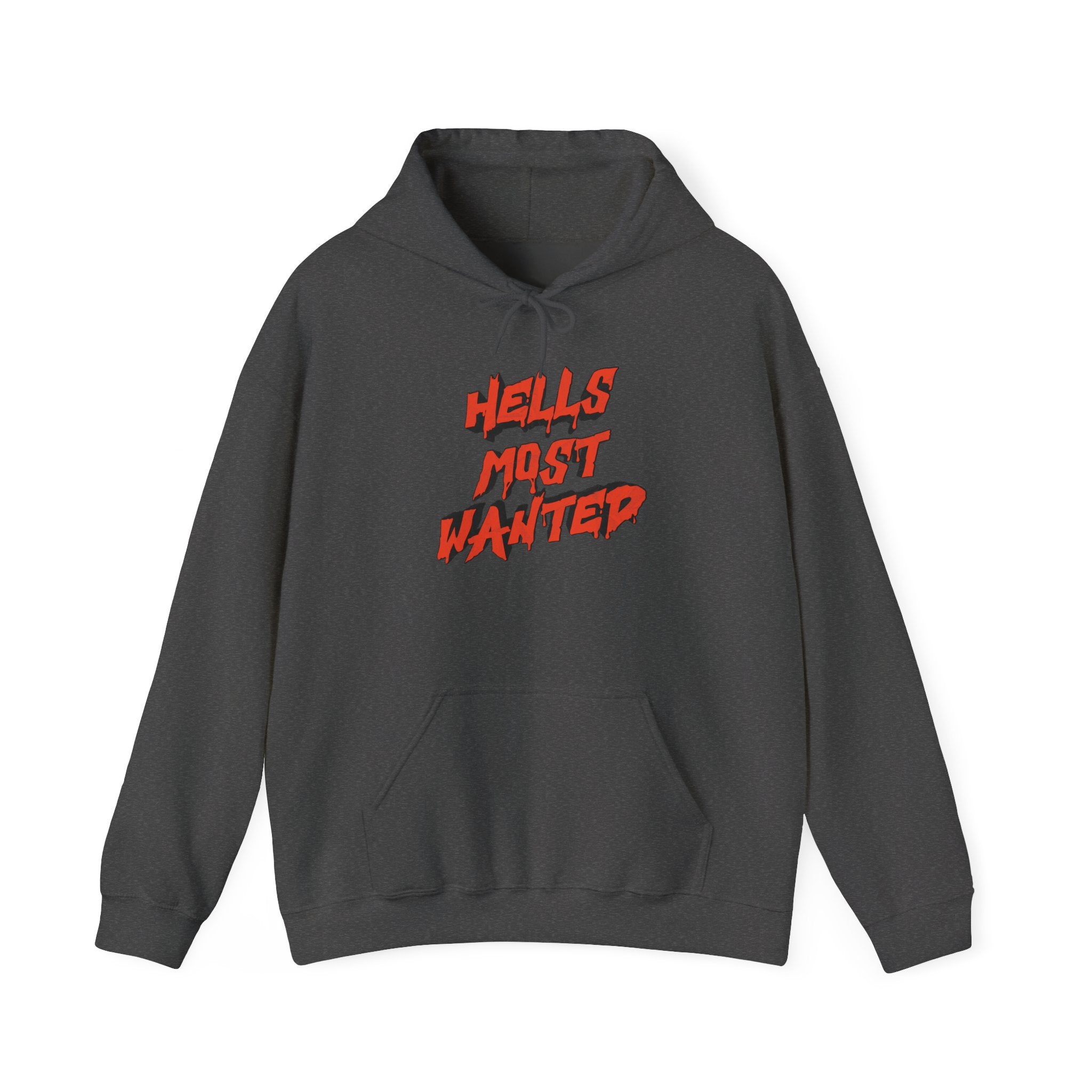 Hoodie — "Hell's Most Wanted" Retro Red Graphic Pullover