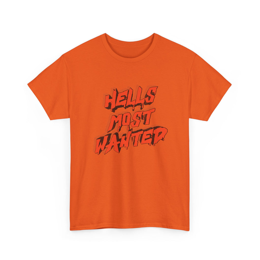 T-Shirt — "Hell's Most Wanted" Retro Red Graphic Tee