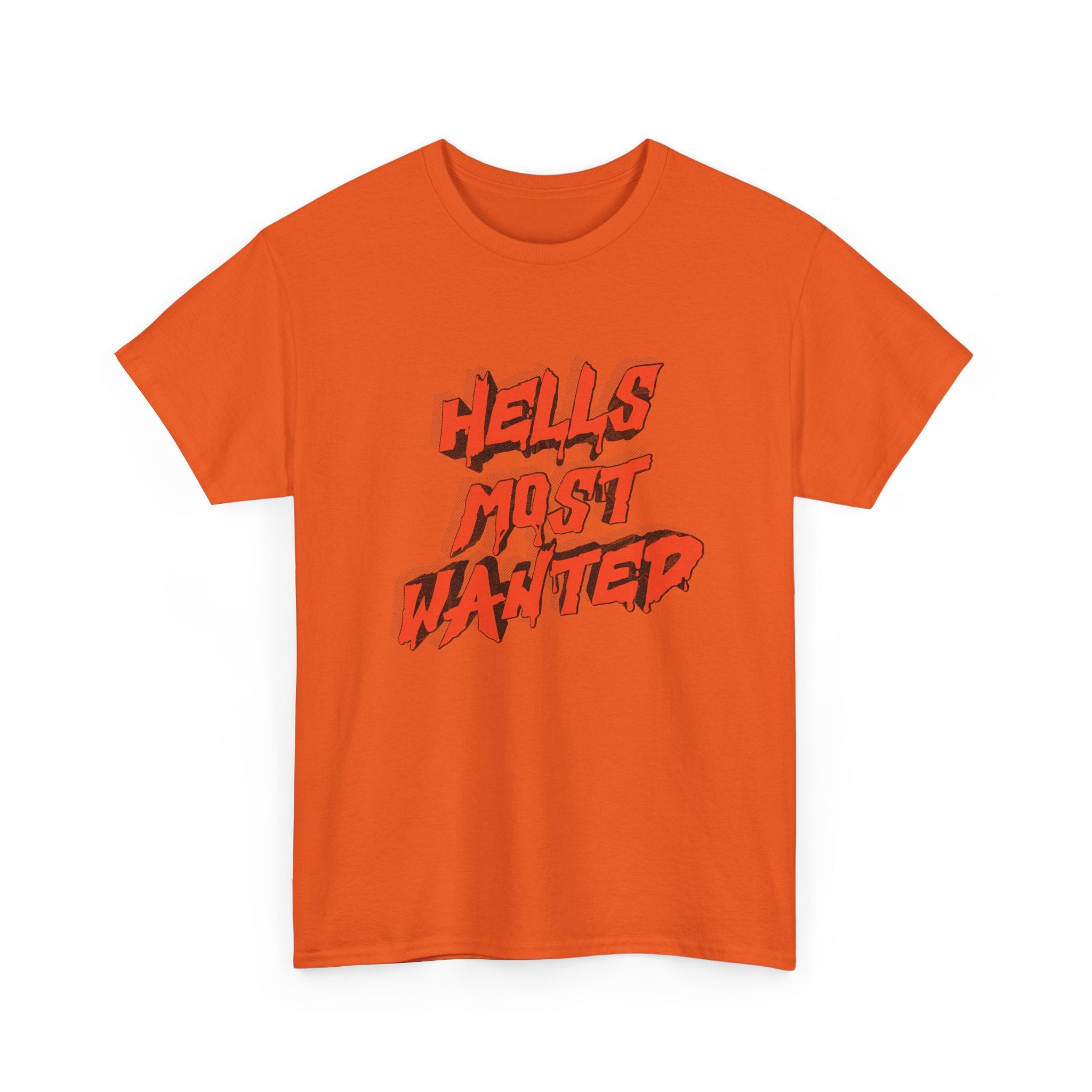 T-Shirt — "Hell's Most Wanted" Retro Red Graphic Tee