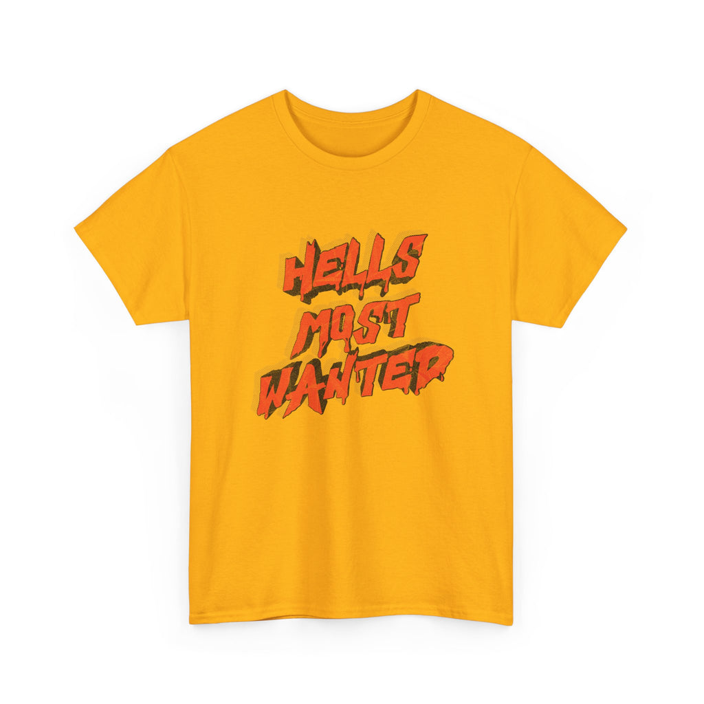 T-Shirt — "Hell's Most Wanted" Retro Red Graphic Tee