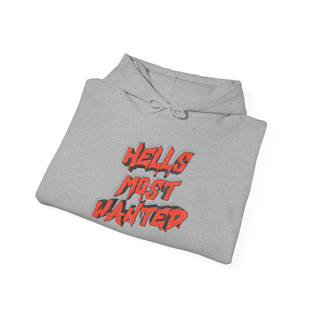 Hoodie — "Hell's Most Wanted" Retro Red Graphic Pullover