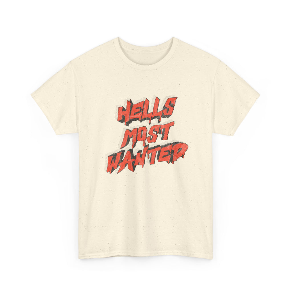 T-Shirt — "Hell's Most Wanted" Retro Red Graphic Tee