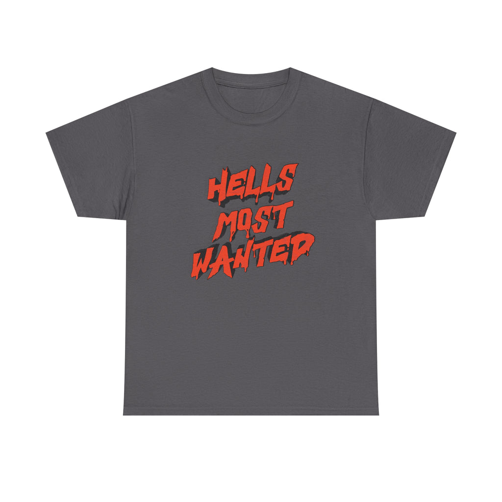T-Shirt — "Hell's Most Wanted" Retro Red Graphic Tee