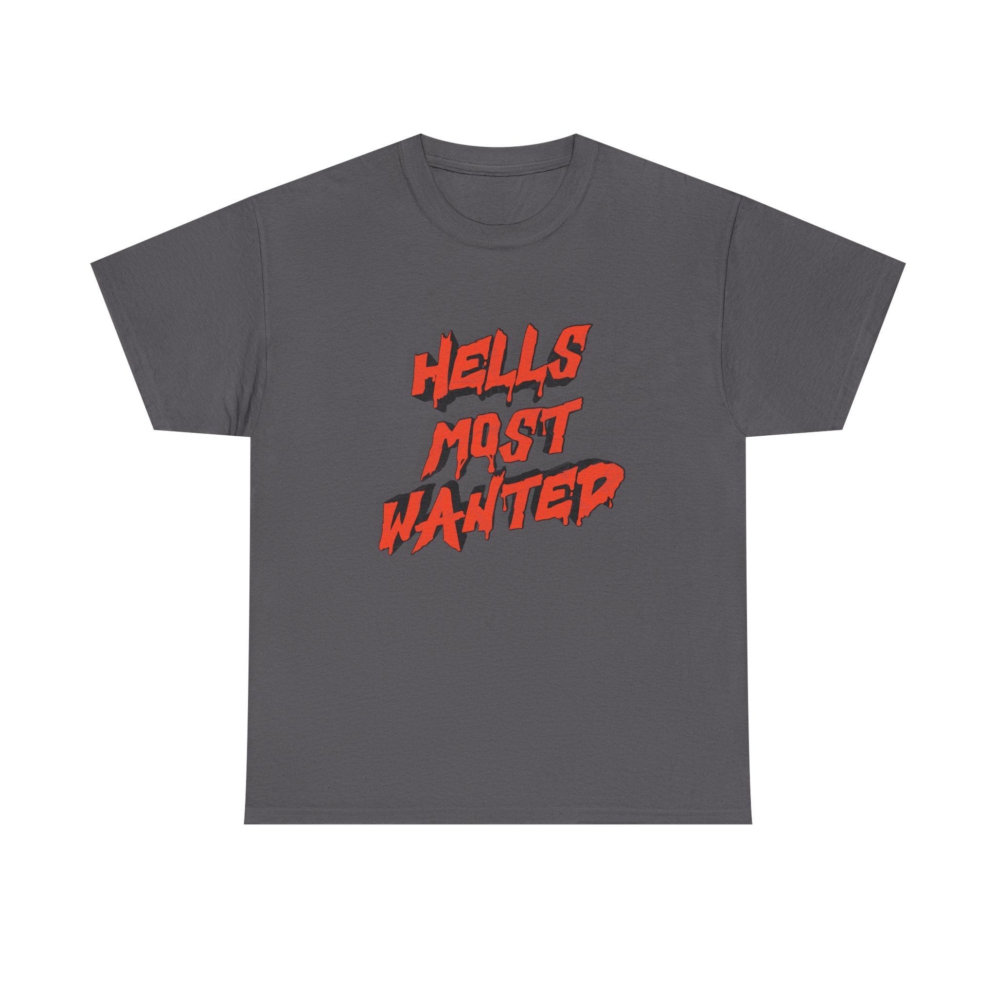T-Shirt — "Hell's Most Wanted" Retro Red Graphic Tee
