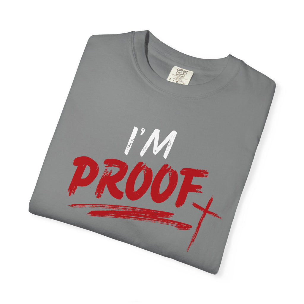 Proof Graphic T-Shirt — Bold Red Brushstroke Design