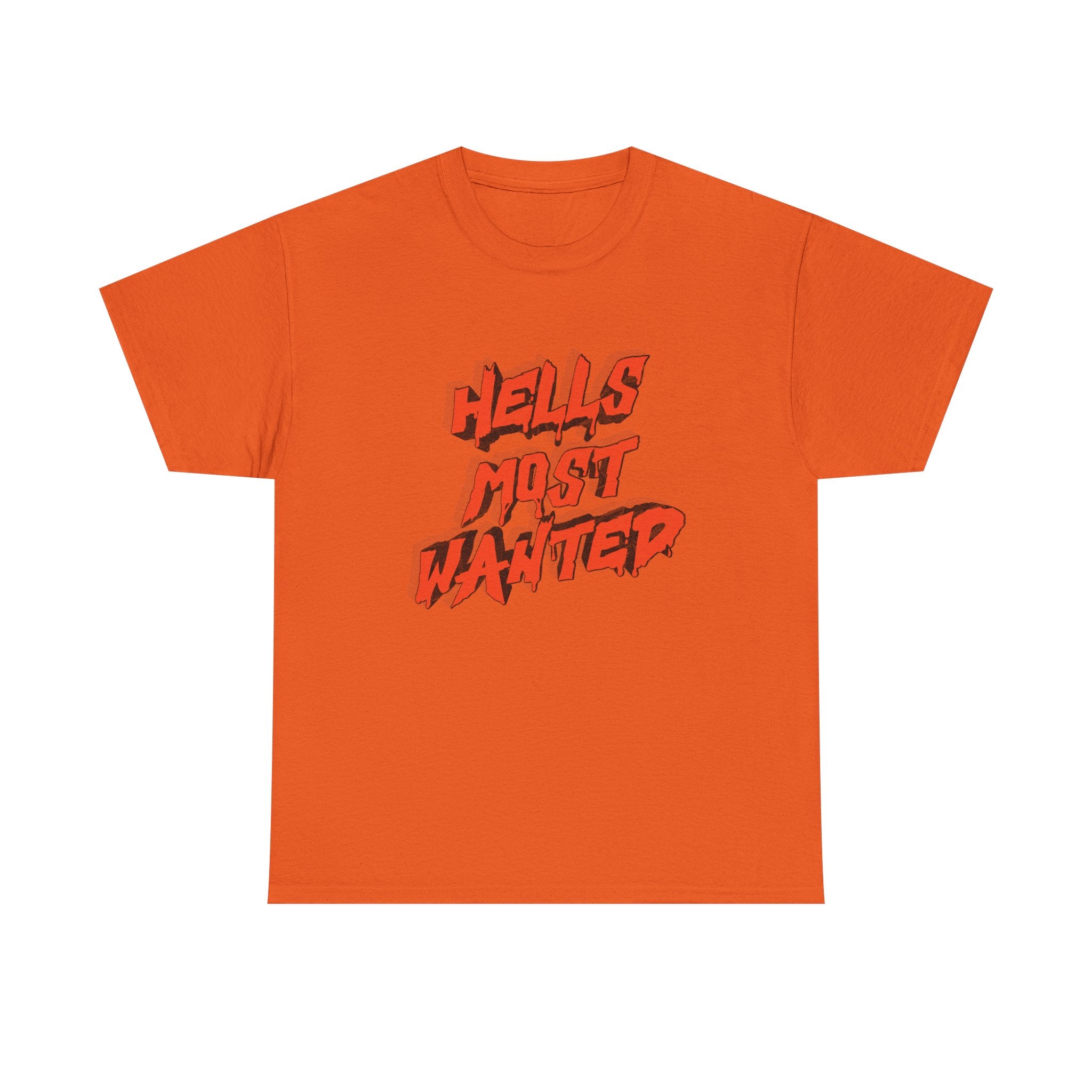 T-Shirt — "Hell's Most Wanted" Retro Red Graphic Tee
