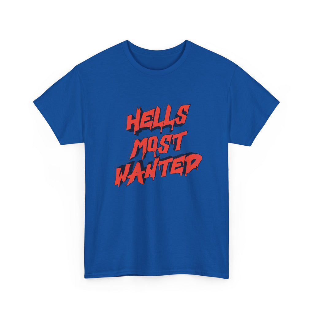 T-Shirt — "Hell's Most Wanted" Retro Red Graphic Tee
