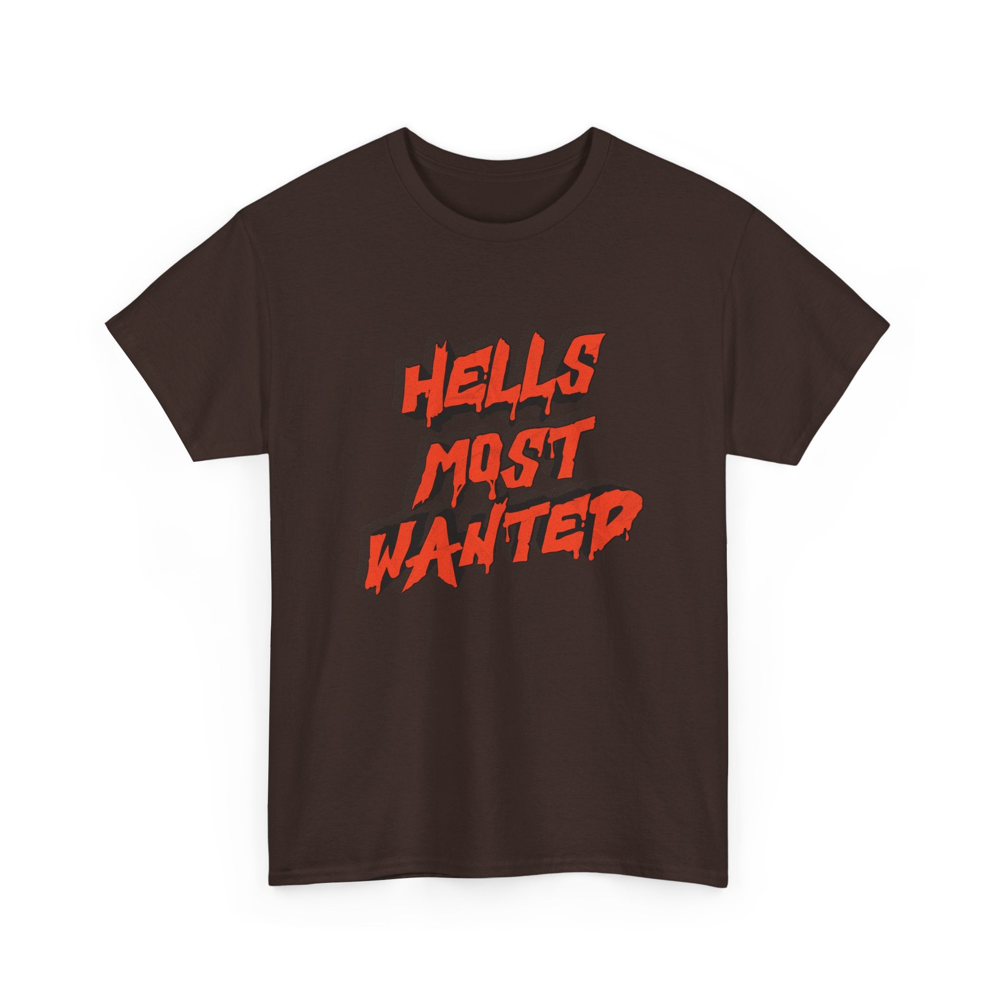 T-Shirt — "Hell's Most Wanted" Retro Red Graphic Tee