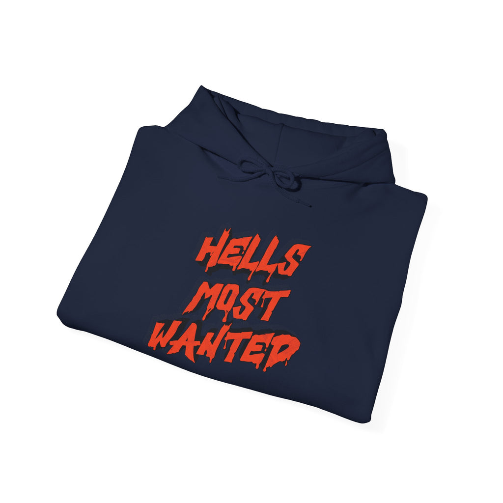 Hoodie — "Hell's Most Wanted" Retro Red Graphic Pullover